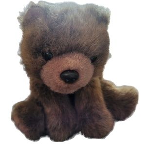 Ty Classic  1997 12” Brown Grizzly Bear Laying Down